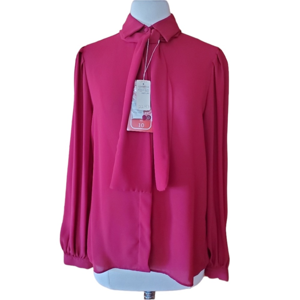 NWT 1980s JH‎ Collectibles Button Down Blouse